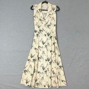 Karin Stevens Ivory Floral Maxi Dress